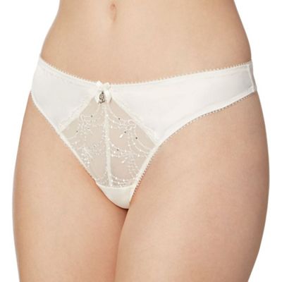 B by Ted Baker Ivory bridal lace thong